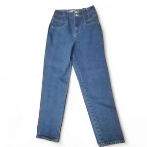 Pomelo Blue Straight Leg High Rise Waisted Denim Jeans Size: L